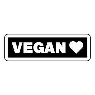 Vegan Sticker (Black)
